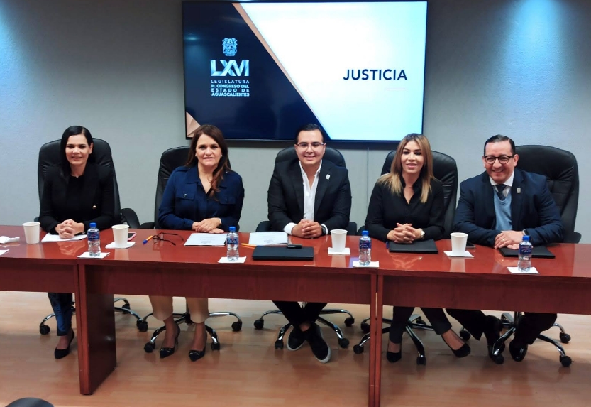 Comisión de Justicia del Congreso de Aguascalientes impulsa reformas en materia penal y civil para fortalecer la procuración de justicia y la vida asociativa