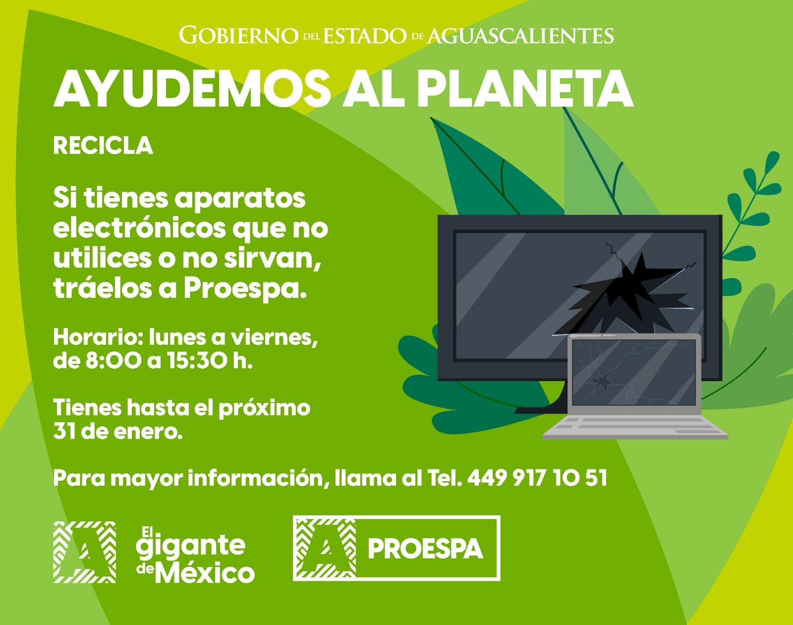 PROESPA IMPULSA CAMPAÑA DE RECOLECCIÓN DE ELECTRÓNICOS EN DESUSO PARA PROMOVER EL RECICLAJE Y EL CUIDADO AMBIENTAL